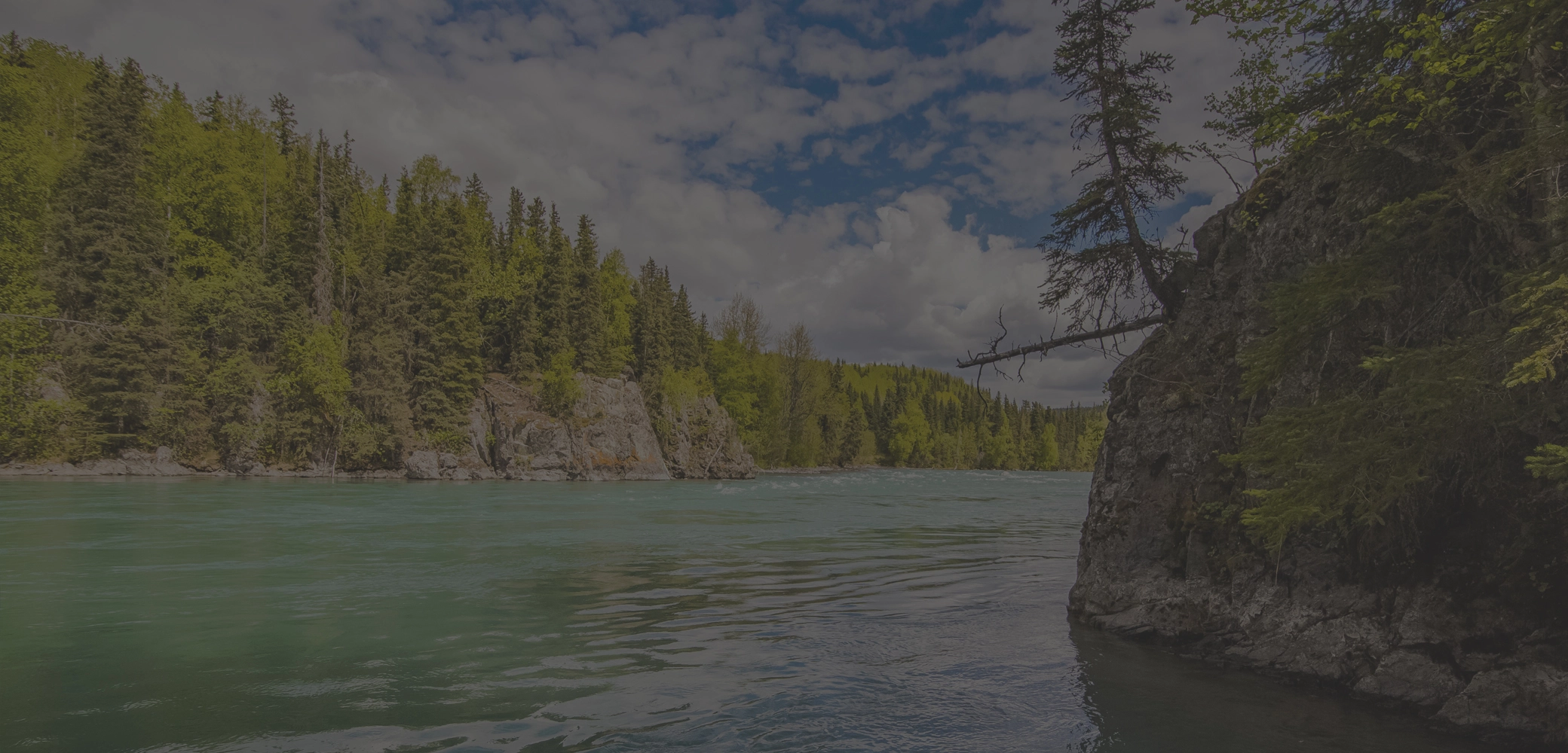 Kenai River fishing scene 1