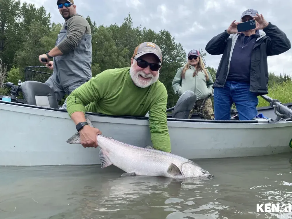 Trophy king salmon Kenai Peninsula 2025
