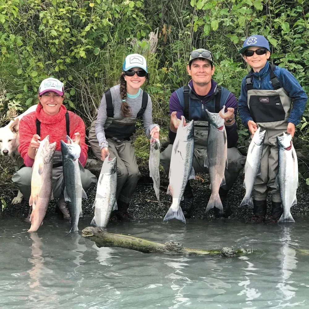 Russian River confluence sockeye salmon fishing
